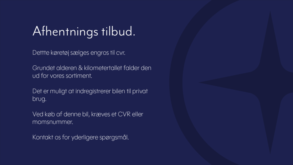 Afhentningstilbud